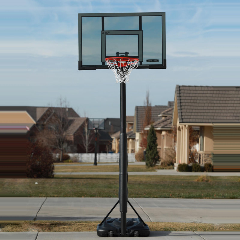 Lifetime Height Adjustable Portable Basketball Hoop (52" Polycarbonate